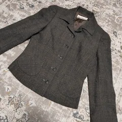 Miss chloe　ミスクロエ　シングルジャケット　テーラードジャケット　38サイズ　ダークグレー　レディース　中古　古着のサムネイル