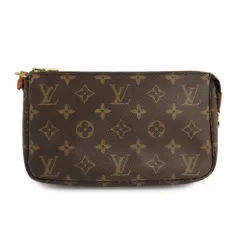 【名古屋】ルイヴィトン ポシェット アクセソワール M51980 モノグラム アクセサリーポーチ ハンドバッグ ブラウン GD金具