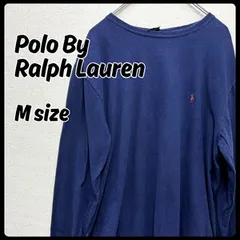 Polo By Ralph Lauren トップス ロンT Mサイズ ネイビー 古着 ラルフローレン メンズ