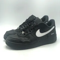 【中古】Supreme×NIKE AIR FORCE 1 Low Black/White 29cm Cu9225-002 スニーカー エアフォース1 シュプリーム×ナイキ[17]