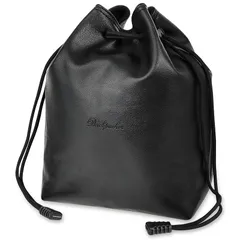 [FUPUONE] カメラバッグ レンズケース 軽量 巾着型 ミニサイズ 裏地 フリース (ブラック, M) 1