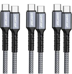 GHNTJAP USB C to USB C ケーブル 1M 【3本セット】 タイプc ケーブル PD対応 60W急速充電 高速データ転送