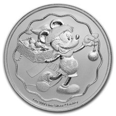 2017年 ディズニー ミッキーマウス 蒸気船 ウィリー 銀貨 1オンス