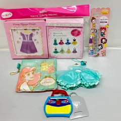 【新品あり】ディズニープリンセス 5点 白雪姫キーホルダー アリエルトラベルポーチ エチケットミスト 折り紙メモ帳 ジャスミンドレスキーホルダー