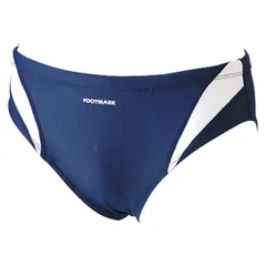 フットマーク FOOTMARK スイミング アクアライン 競泳 メンズ 男性 男子 キッズ ジュニア 子供 水着 水泳 競泳 プール スイム 伸縮性 学校 授業 体育 小学生 幼稚園 保育園 スクール  101531J1 01 シロ