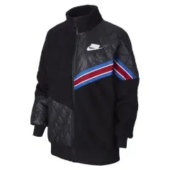 最後 L ナイキ NSP シェルパ フリース ロング ジャケット ベンチ コート