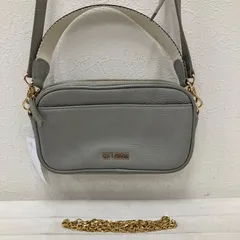 7027　GUY LAROCHE　ギラロッシュ ショルダーバッグ　斜めがけ　3way エアロポルトシリーズ　ヌーベルトポシェット ポケット多数　多機能　機能的　チェーンバッグ グレー系　無地　ロゴ　シンプル