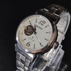 SEIKO ルキア 自動巻 スワロフスキー オープンハート SSVM022 - メルカリ