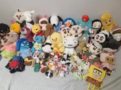 キャラクターぬいぐるみコレクション (クレヨンしんちゃん、スポンジボブ、랏소ベア、シロ、プーさん、RYAN(ライアン)など)