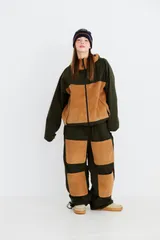 【Foumarts公式 サンプルウェア】BSR2425FWPT092 OPEN 4 POCKET WIDE TRACK PANTS DEEP KHAKI / CORDUROY BROWN XLARGE