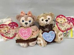 【タグ付】ディズニー 2012年 スウィートダッフィー ぬいぐるみストラップ ダッフィー シェリーメイ セット