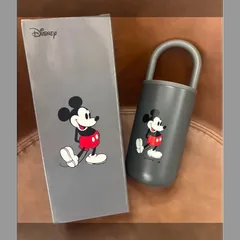 【２個セット】Disney ミッキーマウス タンブラー 　ダークグレー＆ホワイト