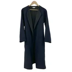 PLS+T(PLST)(プラステ) コート サイズＭ M レディース - ダークネイビー×ダークグレー 長袖/ダブルフェイス/秋/冬