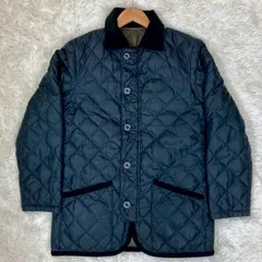 マッキントッシュフィロソフィー キルティングジャケット ダウン  ステンカラーコート 襟コーデュロイ リバーシブル  黒 オリーブ カーキ Mサイズ相当 ★お値段交渉を受け付けます。