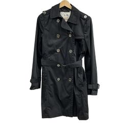 ☆マレーラ（MARELLA）☆　トレンチコート　黒　極美品！ MARELLA(マレーラ) コート サイズ40 M レディース - 黒×アイボリー