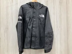 Supreme 18FW TNF leather mountain parka シュプリーム ザノースフェイス 黒 ブラック