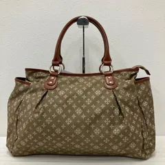 6946　russet　ラシット　ハンドバッグ　トートバッグ　肩がけ　ナイロン　レザー　モノグラム　総柄　ベージュ　茶　キャメル　ゴールド　大容量　A4対応　大きめ
