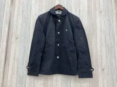 BURBERRY BLACK LABEL／バーバリーブラックレーベル／ジャケット／メタルボタンストレッチ／Lサイズ／メンズ／ネイビーBMP98-6