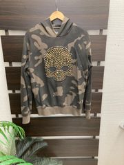 ハイドロゲン スタッズ パーカー ブラック archive ドクロ SWAG - メルカリ
