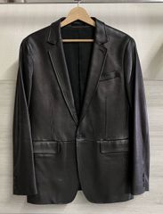 美品 定価15万 ジョセフオム 羊革 ラムレザー テーラードジャケット 46 極美品 ジョゼフオム 羊革 ラムレザー テーラード レザージャケット 46