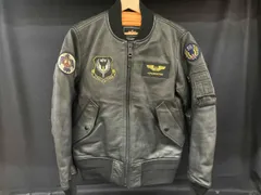 TA1153-001 #ALPHA INDUSTRIES #アルファインダストリーズ ALPHA/レザージャケット/フライトジャケット/ブラック/羊革