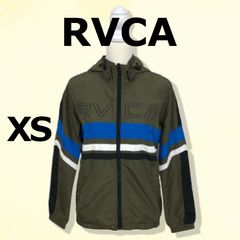 RVCA ナイロン ハーフジップ プルオーバー ジャケット オリーブ 