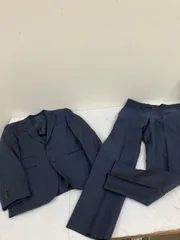 送料無料★ONLY オンリー★フォーマルスーツ　上下セット　ストライプスーツ　セットアップ　メンズスーツ★ネイビー★170Y #71204sbi