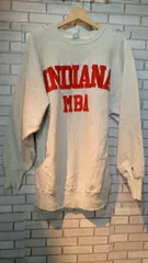 championREVERSEWEAVE チャンピオンリバースウィーブ スウェット INDIAN MBA サイズXL以上 グレー アメリカンカジュアル