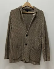 LARDINI ラルディーニ IELJM19-49022 KNIT 2B JACKET テーラードジャケット サイズS ブラウン イタリア製