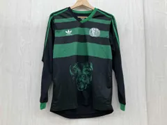 adidas アディダス CE1832 TYSHAWN 長袖Tシャツ メンズ ブラック グリーン Mサイズ