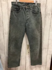 LEVI'S リーバイス デニム ジーンズ W32 L30 90s 501 522刻印 USA製 後染め ボタンフライ ブラックデニム 色落ち