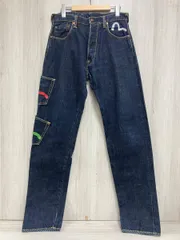 入手困難✨ EVISU　紅白　カモメ ビックペイント　メニーポケット　戎　赤耳 2025年最新】evisu ジーンズ メニーポケットの人気アイテム - メルカリ