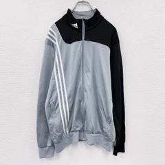 古着 used　00s　adidas　アディダス　トラックジャケット/ジャージ　パフォーマンスロゴ　水色　ライトブルー　黒　ブラック　XOサイズ