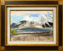 真作】絵画 阿部平臣 油彩8号 シャルトル 静謐な欧州の情景 A132