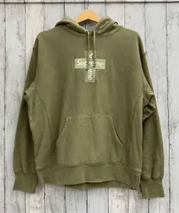 Supreme シュプリーム クロスボックスロゴフーディー パーカー Sサイズ カーキ