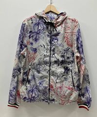 MSGM x YOOX ウィンドブレーカー 総柄 フード付き - メルカリ