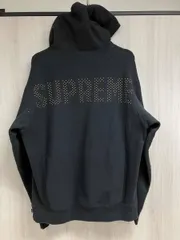 SUPREME studded hooded sweatshirt シュプリーム スタッズ フード スウェット パーカー メンズ M ブラック カナダ製