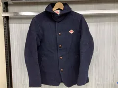 DANTON ダントン 丸襟ウールモッサジャケット JD-8237 WOM ネイビー ウールコート メンズ サイズ40