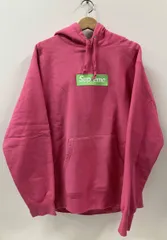 Supreme シュプリーム パーカー 17AW BOX LOGO ボックスロゴ サイズL ピンク カナダ製 ストリート 綿100%
