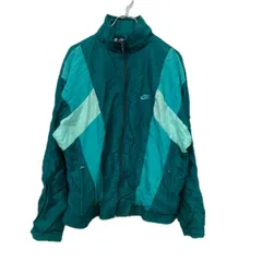 80s NIKE ナイロンジャケット M グリーン系 ナイキ ナイロンブルゾン ポルトガル製 春秋物 a712-5372