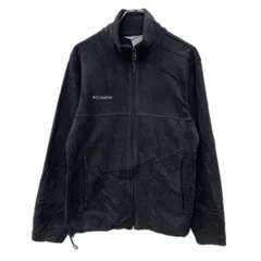 Columbia フリースジャケット S ブラック コロンビア ジップアップ 刺繍ワンポイント フリース アウトドア ドローコード 秋物 a712-5382