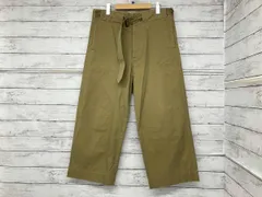 AURALEE／綿パン／A7SP02／FINX CHAMBRAY BELTED WIDE PANTS／ベージュ／サイズ3