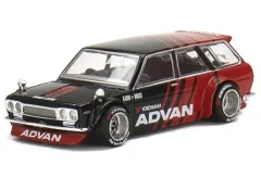 【中古】ミニカー 1/64 ダットサン KAIDO 510 ワゴン ADVAN 右ハンドル 「ミニGTシリーズ」 [KHMG033]