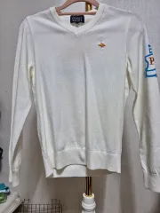 PEARLY GATES 白 Vネック ニット