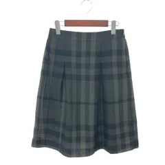 BURBERRY LONDON バーバリーロンドン スカート サイズ:38 チェック/ポリエステル    ブラック/グレー レディース / 241007002427