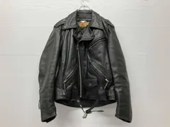 ハーレーダビッドソン▪️希少　スタッズ 短丈 ダブル ライダース ジャケット　本革 希少】ハーレーダビッドソン ダブルライダースジャケット L相当 バック
