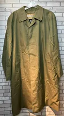 BURBERRY London バーバリーロンドン トレンチコート イギリス製 ステンカラーコート 玉虫色 ライナー付き Lサイズ インポート