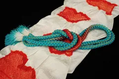 ▲和装品218 帯揚げ/帯締め 2点▲正絹/成人式/絞り/着物