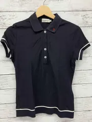 モンクレール　半袖ポロシャツ／X Sサイズ／ネイビー／919902254112／エリ劣化
