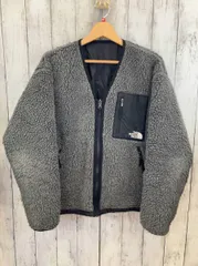 THE NORTH FACE ノースフェイス リバーシブルジャケット NP72334 ブラック グレー フリース潰れ 汚れ有り